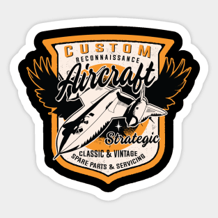 SR-71 Blackbird Air Force Military Reconnaissance Aircraft Sticker